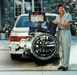 Back Saver Wheelchair lift for the back of car
